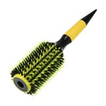 Round Hair Brush Hair Brushes Nylon Bristle Round Brush Yellow 10.04"x2.76"