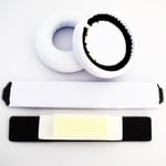 White Replacement Headband Ear Pad Earpads Cushion Set For Beats by Dr. Dre Pro Detox Headphones