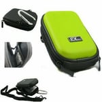 Ex-Pro® Green Hard Clam Camera Case for Polaroid  m737t, t1032, t831