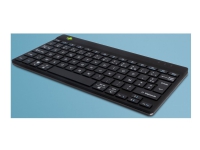 R-Go Ergonomic Keyboard Compact break - Tastatur - trådløs - Bluetooth 5.0 - AZERTY - Fransk - svart