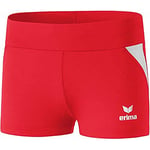 Erima Hot Pant Short Femme ,multicolor - Rouge/Blanc FR:38 (taille fabricant:36)