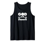 Funny Christian Workout Design Men Women God is#synonyms my Tank Top