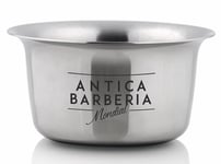 Shiny Stainless Steel Shaving Soap Dish - Antica Barberia Mondial Made IN Italy