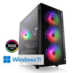 PC Gaming CSL Speed F50510H, Intel Core i5-11400F (6x 2600 MHz), GeForce RTX 3060, 16 Go de RAM, M.2 SSD 500 Go, Windows 11