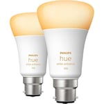 Philips Hue White Ambiance B22 Twin Pack - White