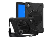 Estuff - Baksidesskydd För Surfplatta - Silikon, Polykarbonat - Svart - 10.1" - För Lenovo Tab M10 Hd (2Nd Gen) Za6v, Za6w, Za72, Za73, Za7v, Za7w