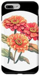 Coque pour iPhone 7 Plus/8 Plus Beaux zinnias pour les amateurs de bouquets et de fleurs