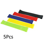 tydv 5 Pieces/set Of Fitness Yoga Resistance Rubber Band Fitness Gym Exercise Training Equipment 0.35-1.1 Mm Pilates Elastic Band