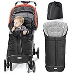 ORZBOW Black FLEECE Pram Buggy FOOTMUFF Baby Sleeping Bag NEW