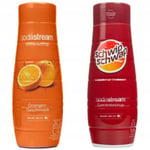 SODASTREAM Sodastream Orange Och Schwip Schwap Cola Sirap Set 440ml