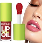 Plumping Lip Oil,Hydrating Tinted Lip Balm | Transparent Nourishing Lip Glow Oil
