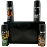 Axe Gift Set 4 X 150ml Bodyspray - Cookies - Mojito - Dark Temptation - Black