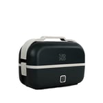 YOKO DESIGN - lunch box chauffante cuit- vapeur & plateaux inox de 450 et 900 ml et support cuit-œufs