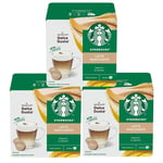 Nescafe Dolce Gusto Starbucks Coffee Pods 3x Boxes / 36 Caps Latte Macchiato