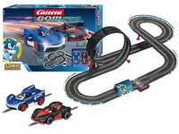 Carrera Go Sonic The Hedgehog Slot Car Racing Track for Children from 6 Years and Adults, 4.9 m Race Track with Looping and Sonic and Shadow, 2 Hand Controls with Turbo Button, Gifts for Christmas