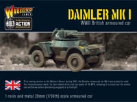 British  Daimler Armoured Car Mk.I (Resin/White Metal)