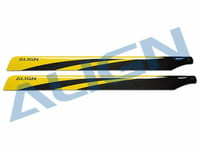 Align 650 Carbon Fiber Blades-Yellow HD650AT