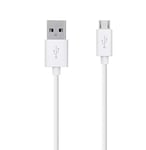 Just Accessories® For Samsung Galaxy A10, A10e, A10s 3M Extra Long Charger Micro USB Cable Power Lead Data Sync (1.5m 1.5 Metre, White)