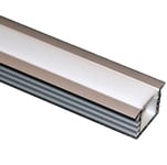Aluminiumprofil, hög, infälld 16x12mm