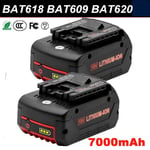 2X18V 7.0Ah Li-ion Battery For Bosch BAT609 BAT610 BAT618 17618 25618-01 GSB GSR