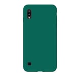 QC-EMART Case for Samsung A10, for Samsung Galaxy A10 Silicone Phone Case Matte Finish Soft TPU Ultra Slim Shockproof Protective Bumper Cover Sleeves Rainbow Pastel Colour Green