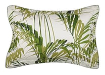 Sanderson PALM HOUSE PILLOW CASE OXF BOTANICAL GREEN, Gray, Standard