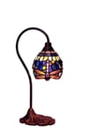Nostalgia Design Trollslända Safirblå B06-13 Bordslampa 13Cm Tiffany