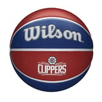 Wilson Ballon de Basket, NBA TEAM TRIBUTE, LOS ANGELES CLIPPERS, Extérieur, caoutchouc, taille : 7