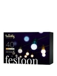 Twinkly Festoon Lights, 40 Aww G45 Bulbs, 0,5 Meter Distance Extension Kit, Bt+Wifi, Gen Ii, Ip44