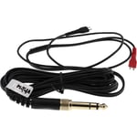 Vhbw - Câble audio aux compatible avec Sennheiser hd 414, hd 414 sl, hd 420, hd 420 sl casque - Avec prise jack 3,5 mm, vers 6,3 mm, noir