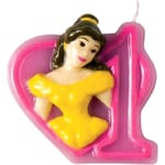 Beauty And The Beast Belle 1st Birthday Candle SG30768