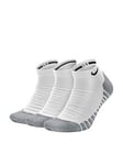 Nike Everyday Max Cushion No-Show Socks (3 Pack) - White/Grey