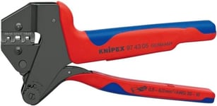 Knipex Crimp System Pliers for exchangeable crimping dies burnished, with multi-component grips 200 mm 97 43 05