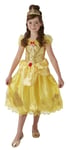 Disney Prinsessan Belle Deluxe Klänning Utklädningskläder (Stl. 116/M)