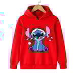 Rolig 90-tals Jul Stitch Hoodie Barnkläder Cartoon Kläder Flickor Pojkar Lilo och Stitch Tröja Hoodie Baby Casual Topp 59025 59025 160CM