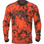 Härkila Wildboar Pro L/S T-shirt - AXIS MSP Orange Blaze/Shadow Brown M