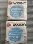 2X TASSIMO MILK CREAMER T-DISC POD CAPSULES: MILK FOR BLACK COFFEE 16 T-DISCS