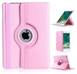 Fodral med roterande stöd till iPad 10.2" (2019/2020/2021) 7th, 8th och 9th Gen (ljusrosa)