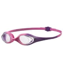 arena Unisex-Youth Kids Goggles Spider Junior Swimming, Violet-Clear-Pink