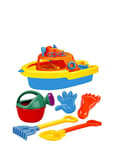 Sandset Båt 6 Delar Toys Outdoor Toys Sand Toys Multi/patterned Suntoy