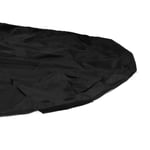 8Ft Round Pool Cover Portable Foldable Dustproof Tub Cover Black Watertight XTT