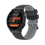 Garmin Forerunner 220 -ranneke silikonista - musta, harmaa