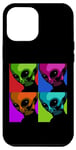 Coque pour iPhone 13 Pro Max Extraterrestre Pop Art | Alien moderne du milieu du siècle