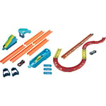 Hot Wheels Track Builder Pack Assorted Long Jump Stunt Pack Connecting Sets Ages 4 and Older, GLC89 & Track Builder Pack Assorted Curve Parts Connecting Sets Ages 4 and Older​