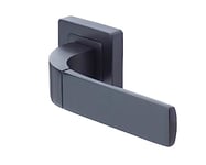 Yale Bologna Matt Black Door Handle for Indoor Wooden Door, Stylish Modern Easy Fit Handle with All Fixtures Supplied, Euro Profile Cylinder Keyhole Cover Included