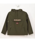 Napapijri Boys Boy's jacket with hood and side pockets GA4EPJ - Green - Size 8Y
