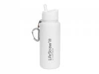 LifeStraw Go, 710 ml, Daglig användning, Vandring, Vit, Rostfritt stål, Vuxen, Man / Kvinna