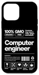 Coque pour iPhone 12 mini Ingénieur informatique drôle Job Tech Cadeaux humoristiques pour geeks