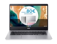 Acer Chromebook 314 CB314-2H-K7AR, Ordinateur Portable 14'' HD (MediaTek MT8183, RAM 8Go, 64Go eMMC, Arm Mali-G72 MP3, Chrome OS), Laptop Gris, Clavier AZERTY (Français)