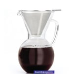 Bialetti Vetro 6 koppar med återanvändbart kaffefilter